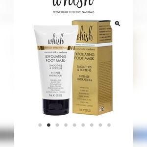 3/$15 New Whish Exfoliating Foot Mask Full Size 2.5 oz